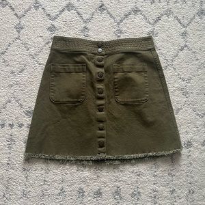 Madewell denim skirt